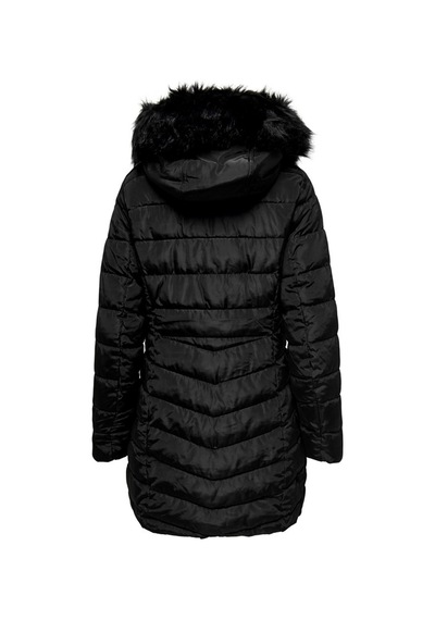 Only Onlellan Quılt Hood Fur Coat Lıfe Cc Otw 001