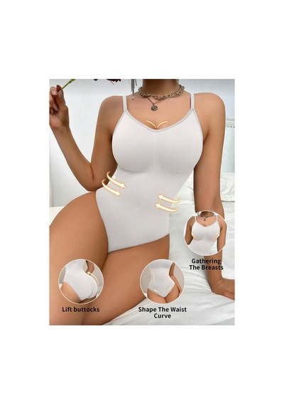 Günlük Kullanıma Uygun Olan Zıbın Body Korse 9051 Beyaz