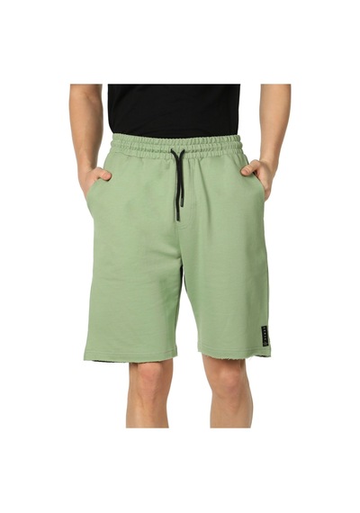 Defys Erkek Paça Ve Etiket Detaylı Cepli Regular Fit Şort Haki - 527885669 Haki