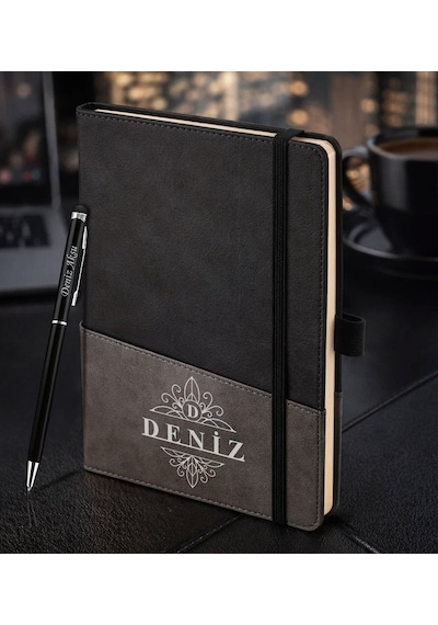 Bk Gift Kişiye Özel Siyah Termo Deri Defter Ve Touchpen Kalem Seti -16, Kurumsal Ve Özel Hediye, Yeni İş Hediyesi Kobitmeyencom35979 Bk Gift