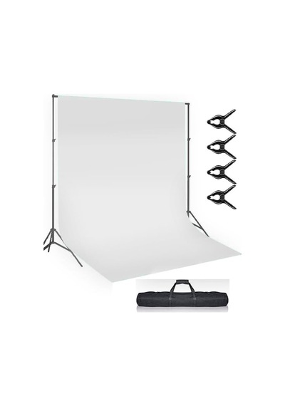 White Screen Beyaz Fon Perde 2x3 M Fotoğraf Ve Ürün Çekimleri Için Ve Fon Standı