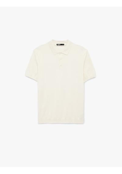Koton Regular Fit Kol Detaylı Düğmeli Polo Yaka Kısa Kollu Triko Tişört Beyaz 6sam70005ht Beyaz Koton Regular Fit Kol Detaylı Düğmeli Polo Yaka Kısa Kollu Triko Tişört Beyaz 6sam70005ht Beyaz