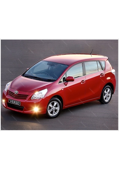 Toyota Uyumlu verso Krom Cam Çıtası 6 Prç. 2010 Üzeri P. Çelik