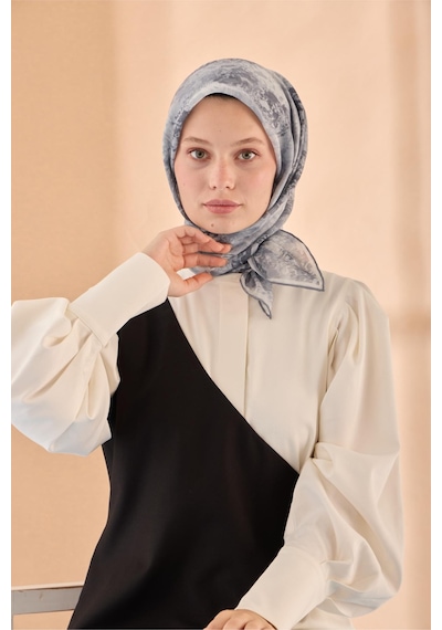 Silk Home Soft Eşarp 73095-16 Gri, Füme, Gümüş
