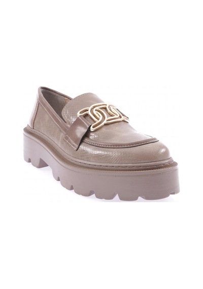 Dgn 1002 Kadin Aksesuarli Loafer Ayakkabi 1002-2231-R4611 Gri
