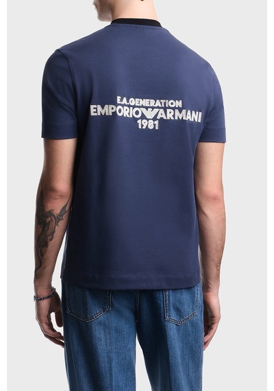Emporio Armani Erkek T Shirt Em005257 Af13715 Ub130 Lacivert Lacivert