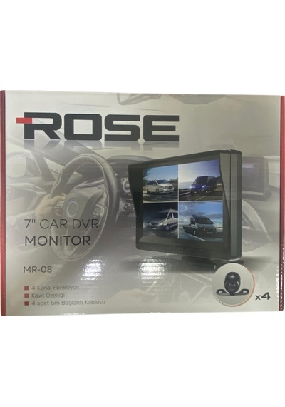 Rose Mr-08 7 Ekranlı 4 Kameralı Araç Dvr Seti - 4 Kanal Foksiyon - Kayıt Özelliği