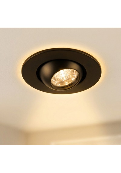 5 Adet Cata Ct 5268 Ufo Yıldız 1.5w Sıva Altı Led Spot Siyah Kasa Gün Işığı 3200k