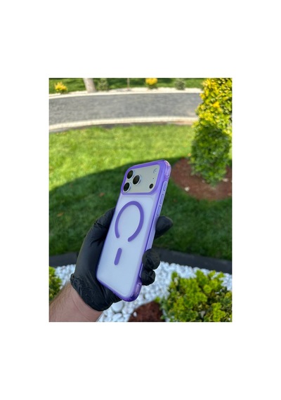 Apple iPhone Uyumlu 17/18 Promax Turuncu Airbag Korumalı Kılıf Mor - 925130897 Mor