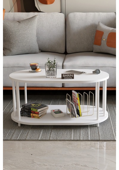 Modern Oval Orta Sehpa Çift Katlı Metal Ayaklı Salon, Ofis, Dekoratif Sehpa, Beyaz Demir Beyaz Modern Oval Orta Sehpa Çift Katlı Metal Ayaklı Salon, Ofis, Dekoratif Sehpa, Beyaz Demir Beyaz