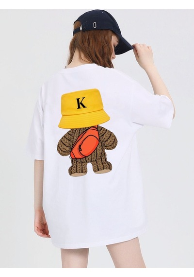 Noıssey Urban Pop Graphic Kadın Tişört Koleksiyonukod 5152 Beyaz