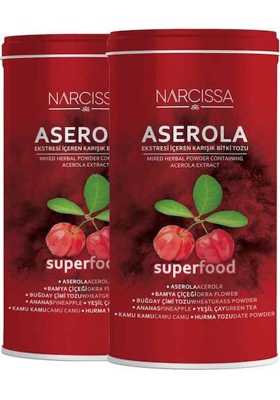 Narcissa Aserola Eki İçeren Karışık Bitki Tozu 2 x 200 G