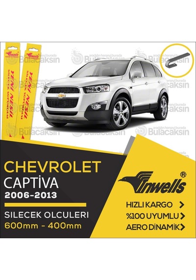 Chevrolet Captiva Muz Silecek Takımı 2006-2013 İnwells