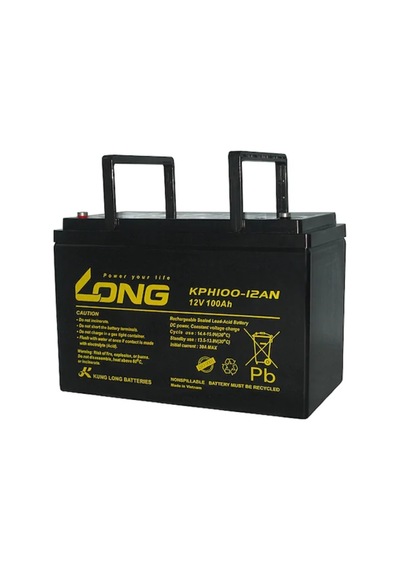 Long KPH-100 12 AN 12 V 100 AH Bakımsız Kuru Akü