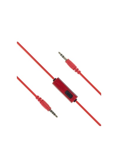 Kırmızı Kulak Üstü Portatif Katlanır Stereo Kulaklık Standart