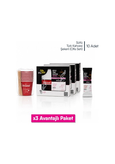 Sütlü Türk Kahvesi Şekerli Ofis Seti