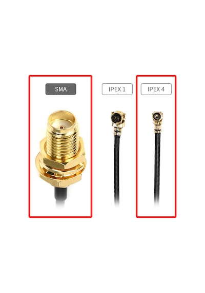 20cm Sma Dişi Ipex4 Mhf4 Rf Bağlantı Kablosu Sma Dişi Soket To A