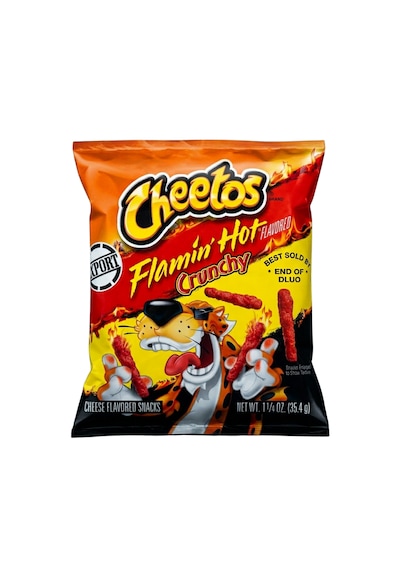 Cheetos Flamin' Hot Crunchy Cheese Flavored Snacks 35.4g
