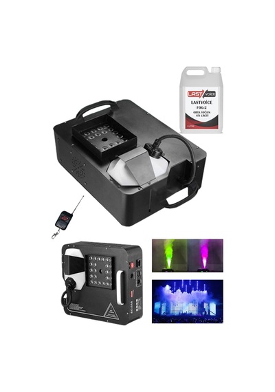 Quenlite Volcano-2500LK 2500 W LED Işıklı Uzaktan Kumandalı DMX Likitli Sis Makinesi 5 L