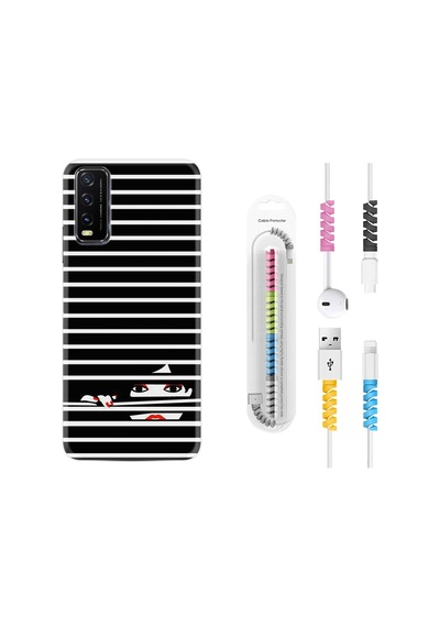 Vivo Y20 Kılıf Kablo Koruyuculu Light My Fire 1366