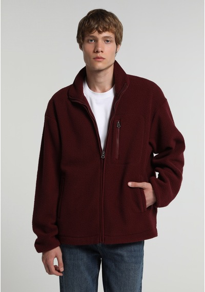 Colin's Colins Relaxed Fit Fermuarlı Erkek Bordo Ceket Cl1081812 Q1.v1 Brd