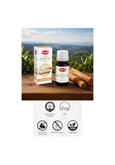 Hem Mystic Sandalo Aroma Oil Buhurdan Sandal Yağı 10ml Aromatik Esansiyel