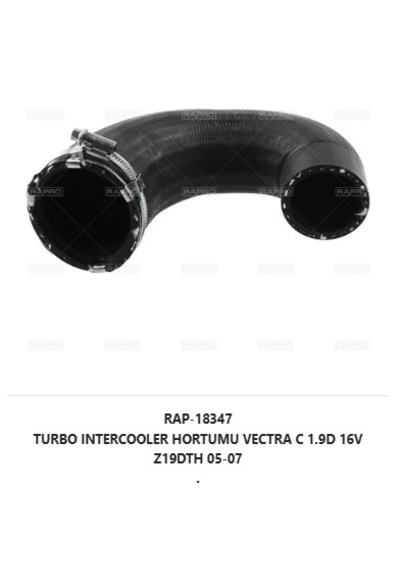 5860823, 55352017 Opel Vectra C 1.9 Cdtı Ön Sağ İç Taraftan Turbo Hortumu  Kalite
