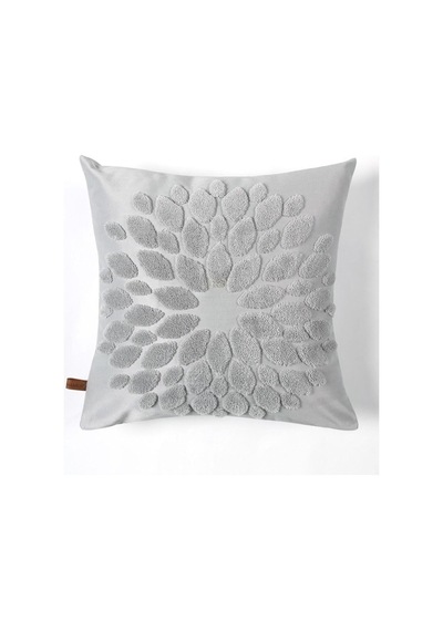Bohem Özel Tasarım Punch Panç Desen Kare Dekoratif Kırlent Kılıfı 43x43 Cm Flower Gri Sku: Zeusb09sy2x9rp 50 x 50