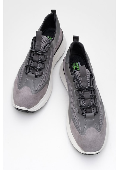 Marcomen Erkek Kalın Taban Bağcıklı Sneaker Gerçek Deri Mc 21525 Gri
