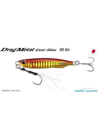 Duo Drag Metal Cast Slim Jig 30Gr. Pha0026 / Red Gold