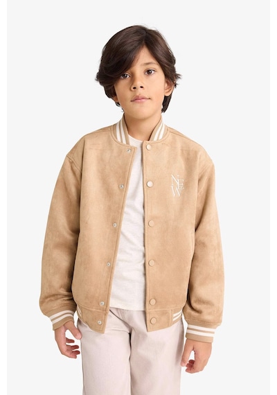 Defacto Erkek Çocuk Kolej Yaka Bomber Mont F6310a826spbg219 Bej-bg219