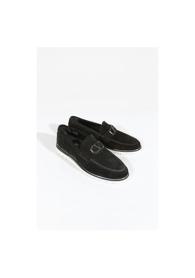 Dgn 21141 Erkek Casual Ayakkabi Siyah Süet