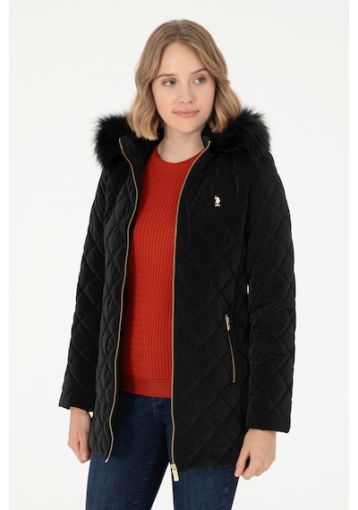 U.S. Polo Assn. Kadın Siyah Deri Mont 50297230-001