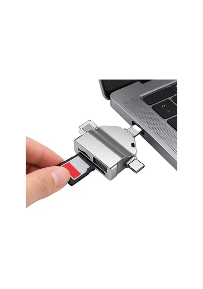 Sh Powermaster Pm-39093 Usb A Usb C Lightning 3'ü 1 Arada Sd Microsd Otg Kart Okuyucu Najmaddin
