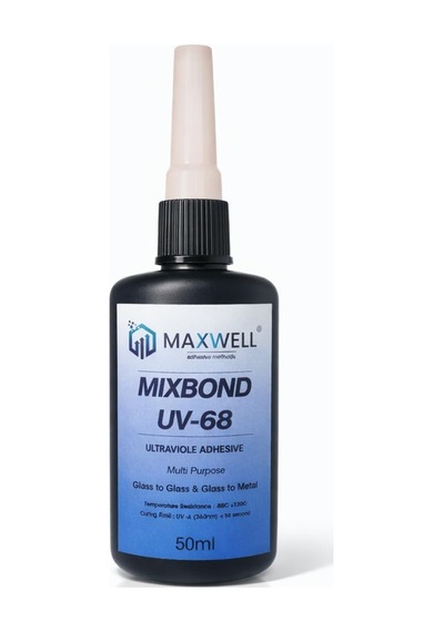 Mıxbond Uv68 Uv Yapıştırıcı 50g Camı Cama Ve Camı Metale Yapıştırıcı, Uv Işıkla Kürlenen Optik Şeffaf Endüstriyel Yapıştırıcı, Lens Cam Metal Plastik İçin Güçlü Şeffaf Uv Glue
