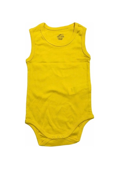 Mini Damla Damla Body Askılı Penye Sarı
