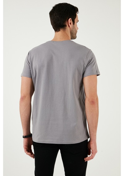 Buratti Pamuklu Slim Fit Bisiklet Yaka Erkek T Shirt 541Wind Açık Gri Buratti Pamuklu Slim Fit Bisiklet Yaka Erkek T Shirt 541Wind Açık Gri