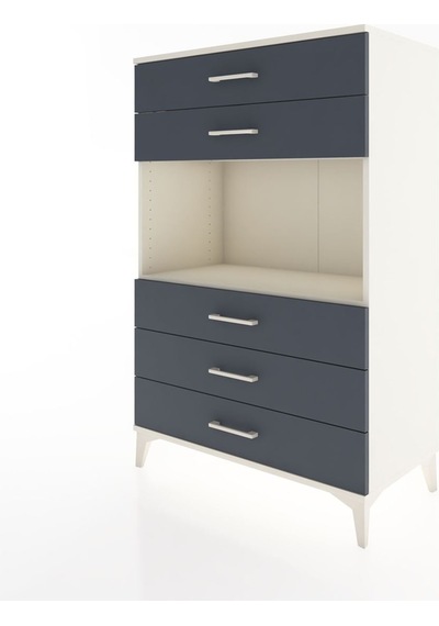 Hyperion Dolap Tek Raflı 5 Çekmeceli 88x44x134 Aytaşı-antrasit Aytaşı Hyperion Dolap Tek Raflı 5 Çekmeceli 88x44x134 Aytaşı-antrasit Aytaşı