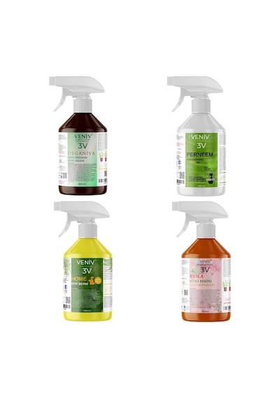 3v Özel Bitki Bakım Seti- Organiva 500 Ml - Perneem 500ml - Home 500 Ml - Viola 5000 Ml 1