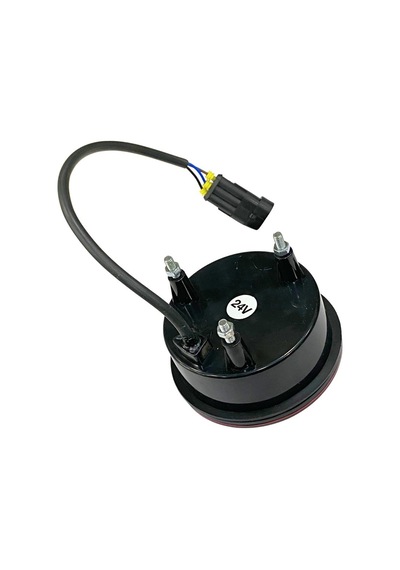 24v Park-stop Lambası Yuvarlak Ledli Kırmızı 98 Mm