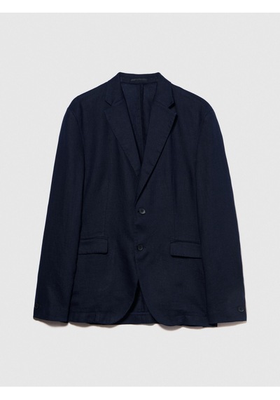 Sisley %100 Keten Astarsız Rahat Kalıp Ceket Erkek Lacivert Ceket - 324p2aghsw01q
