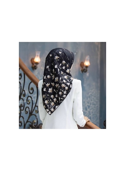 Vissona Twill İpek Eşarp Siyah 51776-0001