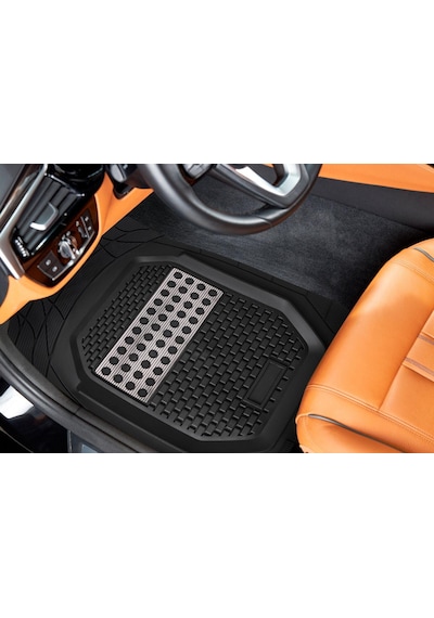 Volvo Xc-60 2011 Model Uyumlu Siyah- Gri Krom Renk Premium Oto Paspas Seti
