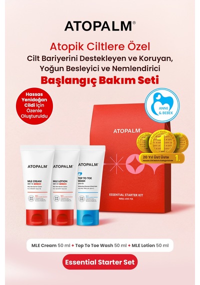 Atopik Ciltlere Yoğun Besleyici&nemlendirici Başlangıç Bakım Seti - 3 Atopalm Essential Starter Set