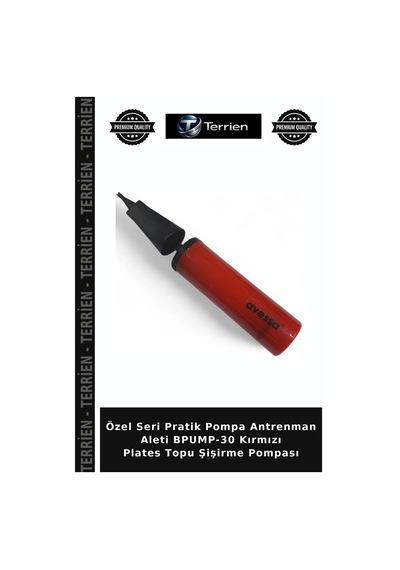 Özel Seri Pratik Pompa Antrenman Aleti Bpump-30 Kırmızı Plates Topu Şişirme Pompası