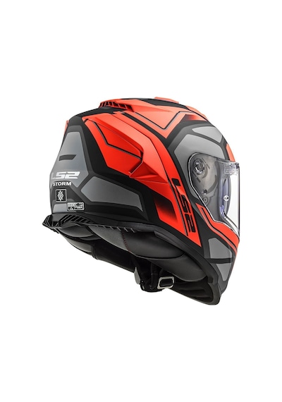 Kapalı Kask Ls2 Storm 2 Faster Mat Kırmızı Tıtanyum L