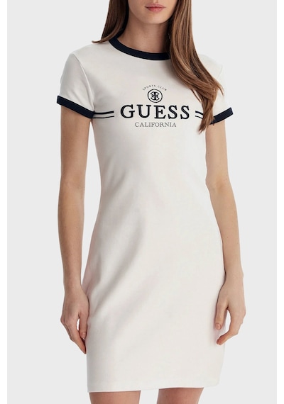 Guess Bayan Elbise V6gk05 K2988 G011 Beyaz BEYAZ