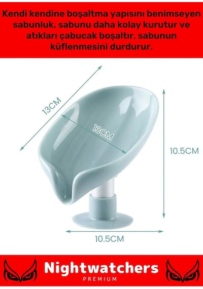 Şık Tasarım Tezgah Üstü Mutfak Banyo Bulaşık Lavabo Vantuzlu Su Tutmaz Giderli Katı Sabunluk Çok Renkli