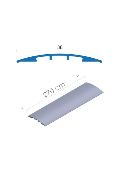 Pvc Kapı Eşik Çıtası 38mm Meşe-113 90cm