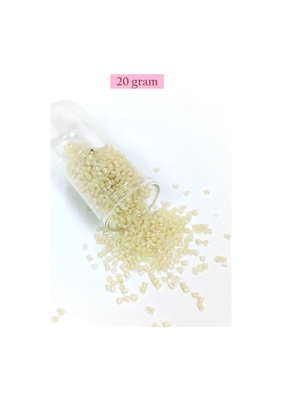 Kesme Cam Boncuk 2mm - 20 Gram - Şeffaf -bnc339